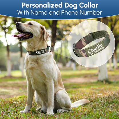 Personalized Camo Heavy Duty Collar